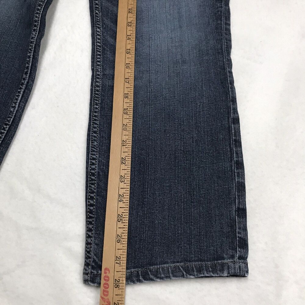 SILVER Athletic Jean Men 36x28 (36/30 tag) Dark Wash Whiskered Stretch Denim - Picture 9 of 15